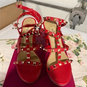 Valentino Red Rockstud Women's Sandals
